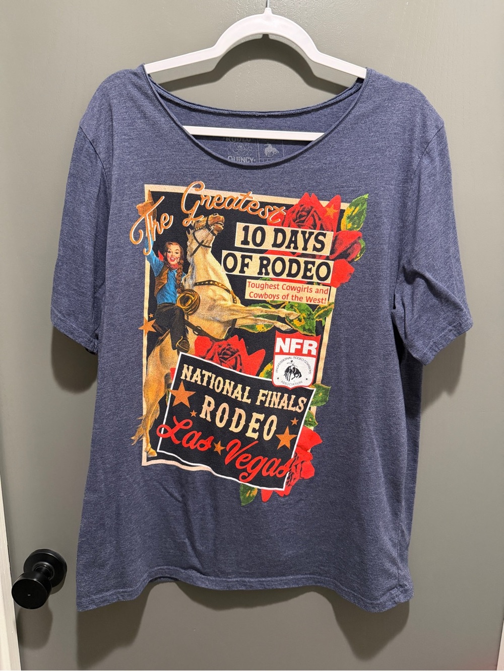 Las Vegas Rodeo Graphic Tee - Blue
